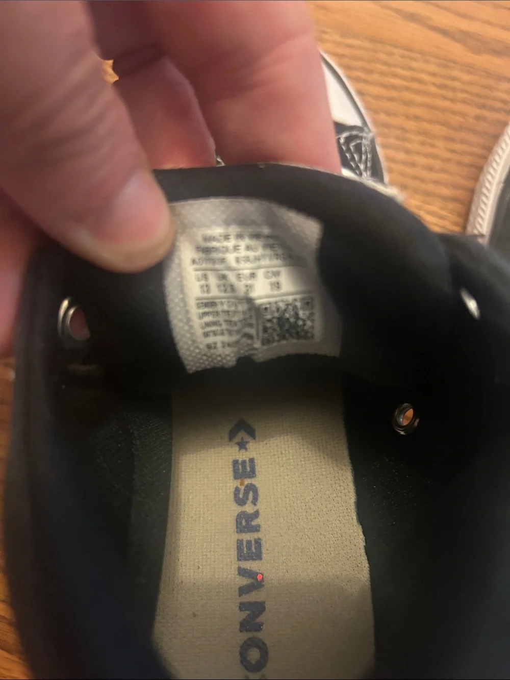 Converse Kids Black and White High-Top Sneakers